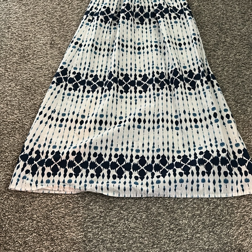 Halter style cut out maxi dress in shades of blue and white size XS women’s - Picture 7 of 8